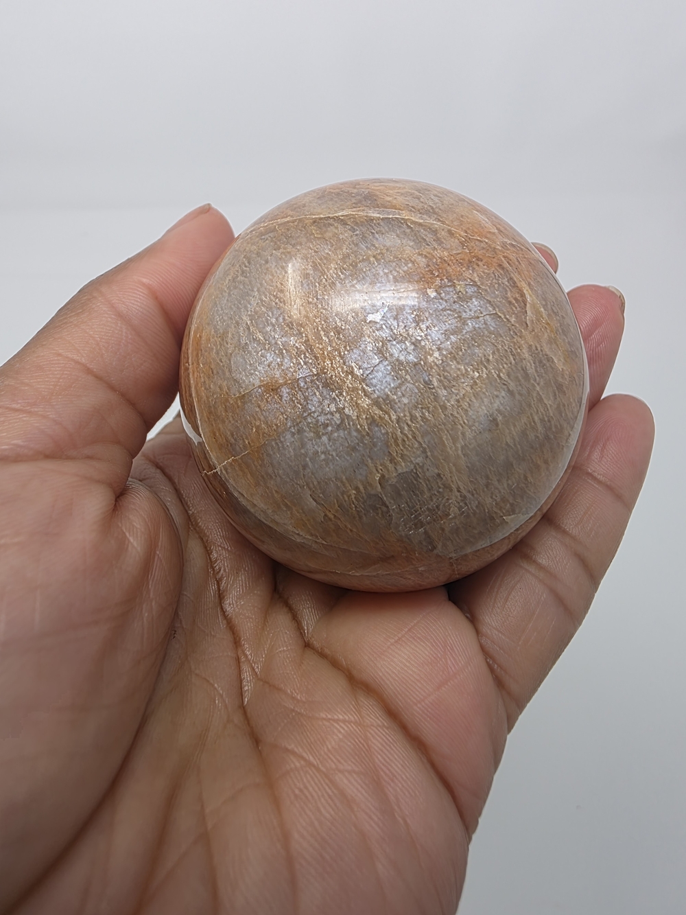 Peach Moonstone Sphere